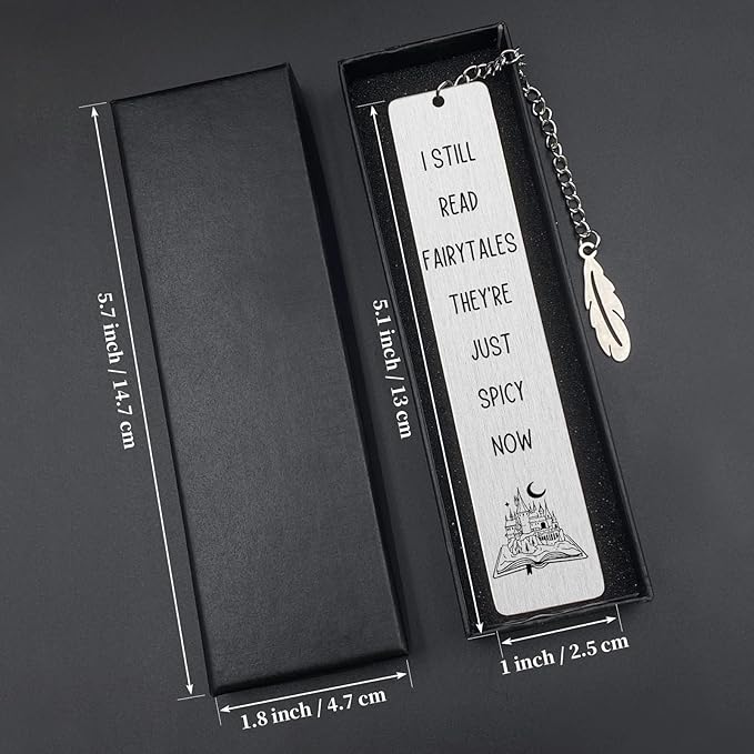 Funny Bookmark for Spicy Fairytale Bookish Gift for Women Girls Book Lover Gifts for Spicy Reader Romance Lover Reading Gift Bookworm Birthday for Friends Valentines Christmas for Her
