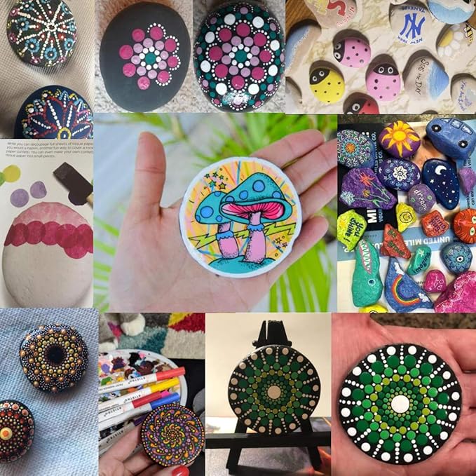 ABenkle 10Pcs Dotting Tools Ball Styluses for Rock Painting, Pottery Clay Modeling Embossing Art Mandala