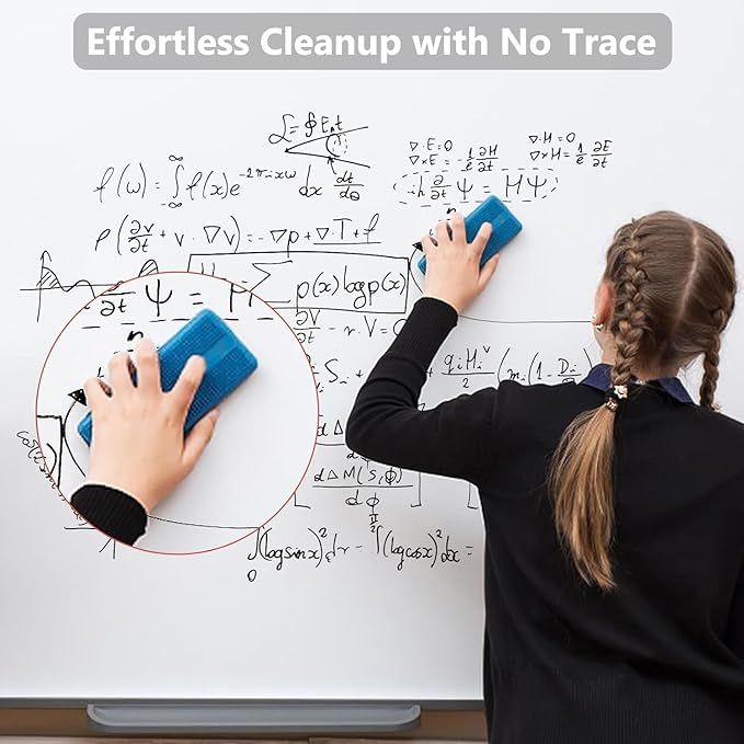 SFAIH Fine Tip Dry Erase Markers - 72 Pack Black Whiteboard Erasable Markers Bulk for Kids Adults, Ideal for Classroom School Office Home Use on White Board, Non-Toxic Easy Clean