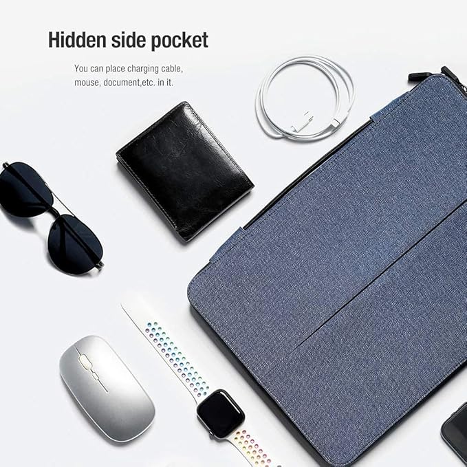 Nillkin 14 inch Laptop Case Laptop Stand with Handle - Laptop Sleeve Bag Computer Carrying Case Compatible with 13/13.3-14 inch MacBook Air, HP, Dell, Lenovo, Samsung Chromebook, Blue