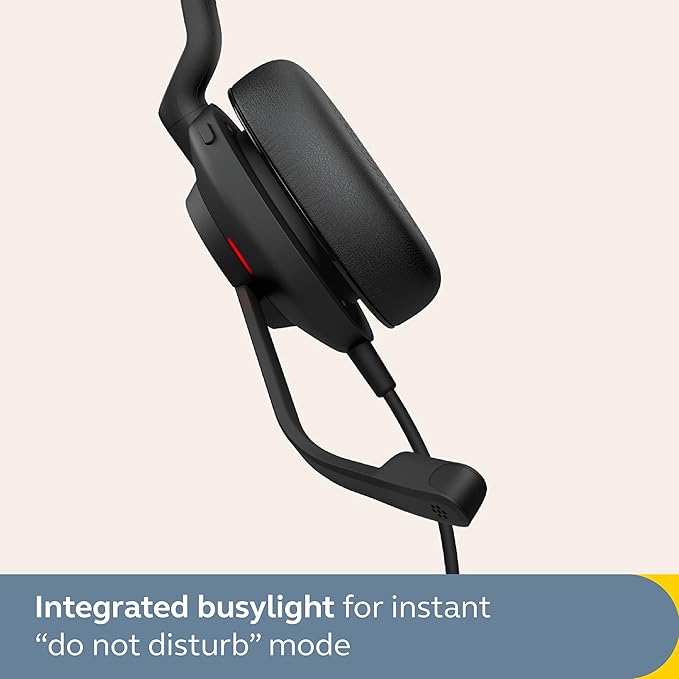 Jabra Evolve2 30 SE Wired Stereo Noise-Cancelling Headset - Features 2-Mic Call Technology and USB-A Cable - Works with All Leading Unified Communications Platforms Such as Zoom & Google Meet - Black