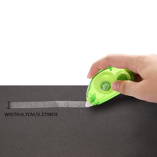 Glue Runner Permanent, Double Sided Adhesive Scrapbook Runner Tape Roller, 0.3-inch by 360-Inch, Permanent Adhesive Dots Roller Applicator, 4 Pack - Green