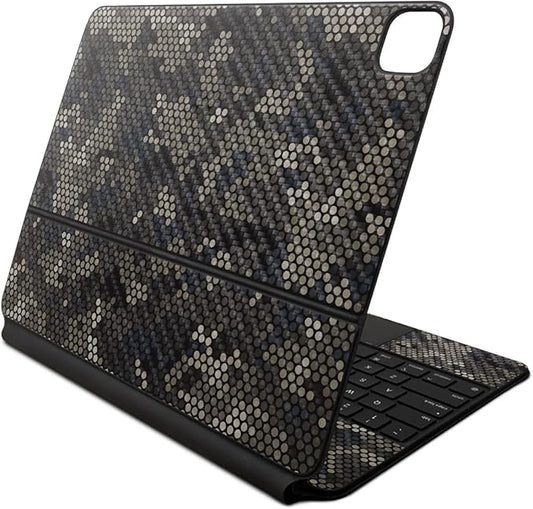 Carbon Fiber Skin Compatible with Apple Magic Keyboard for iPad Air 13-inch (M2) 2024 - Camo Dots - Premium 3M Vinyl Protective Wrap Decal Cover - Easy to Apply | Crafted in The USA by MightySkins