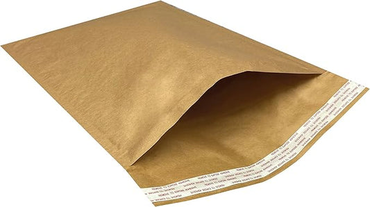 Honeycomb paper padded envelope sealable mailers (50, #5-10.5" x 15")