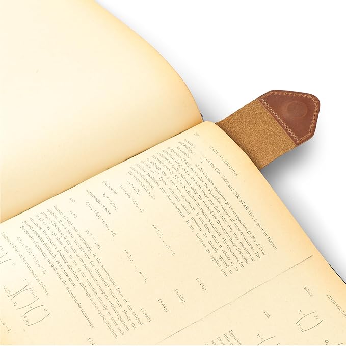 Londo Genuine Leather Handmade Bookmark (Set of 2) (Magnetic, Camel)