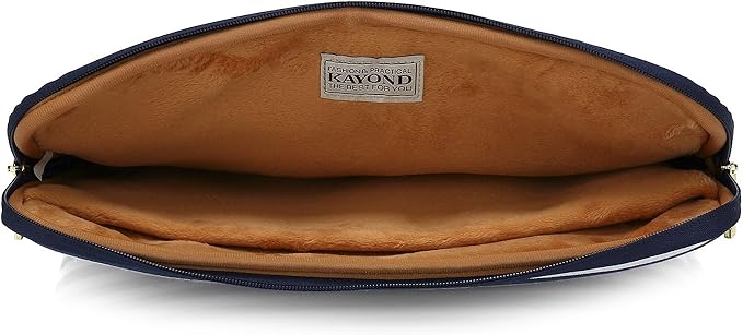Kayond Canvas Water-Resistant 13 inch Laptop Sleeve -13 inch 13.3 inch Laptop case,12.9 inch Tablet Case Compatible MacBook(13-13.3 inches, Breton Stripe)