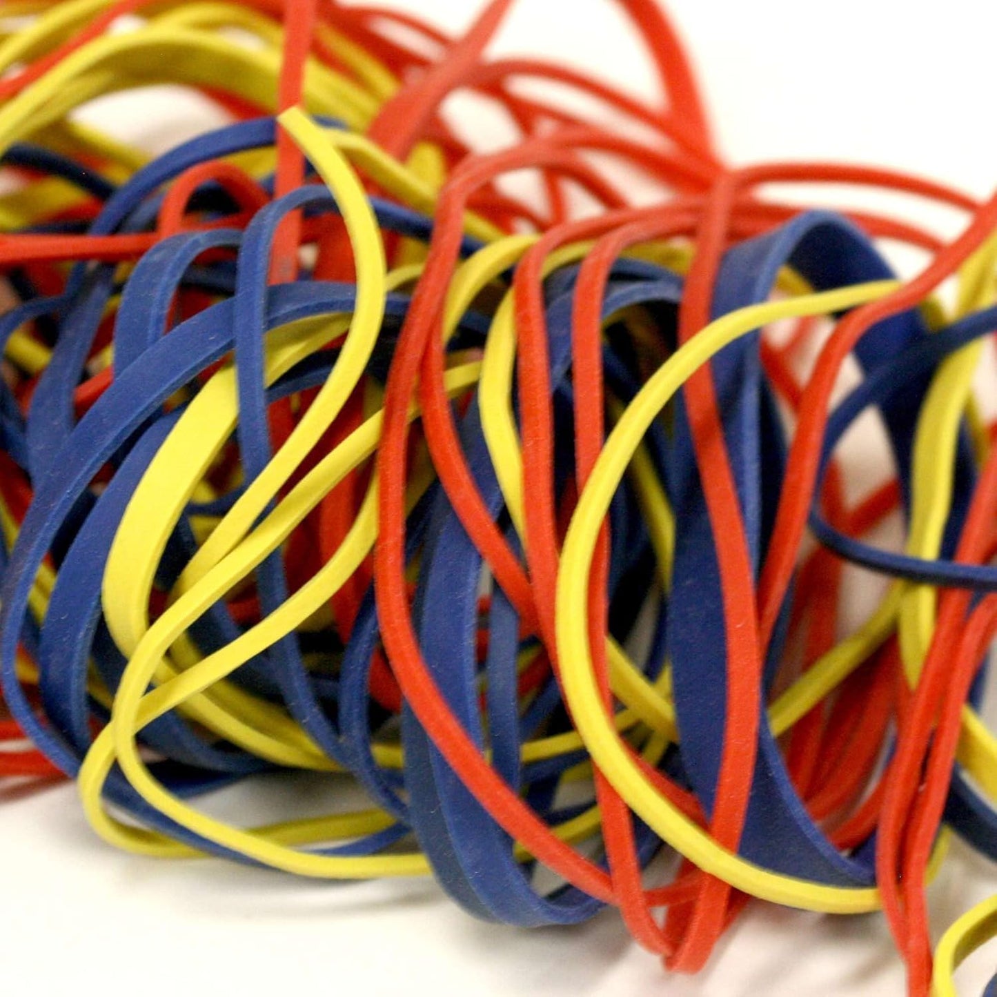 Rubber Band Depot, Size #54, ASSORTED COLORS & SIZES, Everyday Rubber Bands - 1/4 Pound Bag