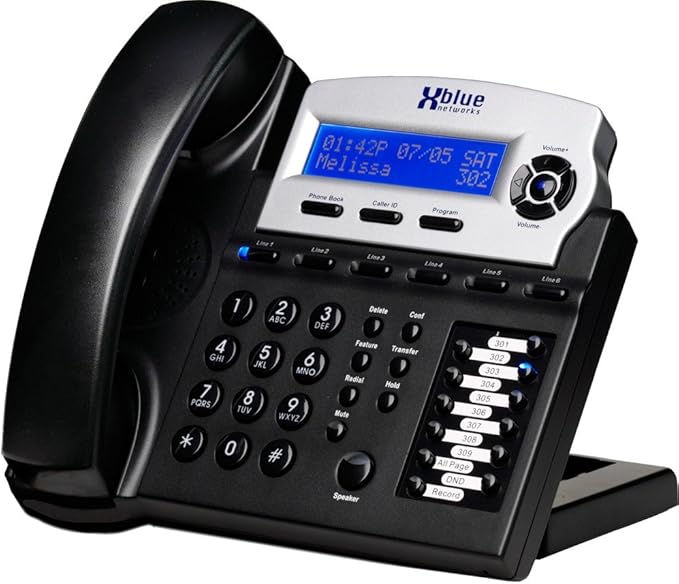 XBLUE X16 Small Business 8 Phone System Bundle - Six Outside Lines & Sixteen Phone Capacity - Includes Auto Attendant, Voicemail, Caller ID, Paging & Intercom