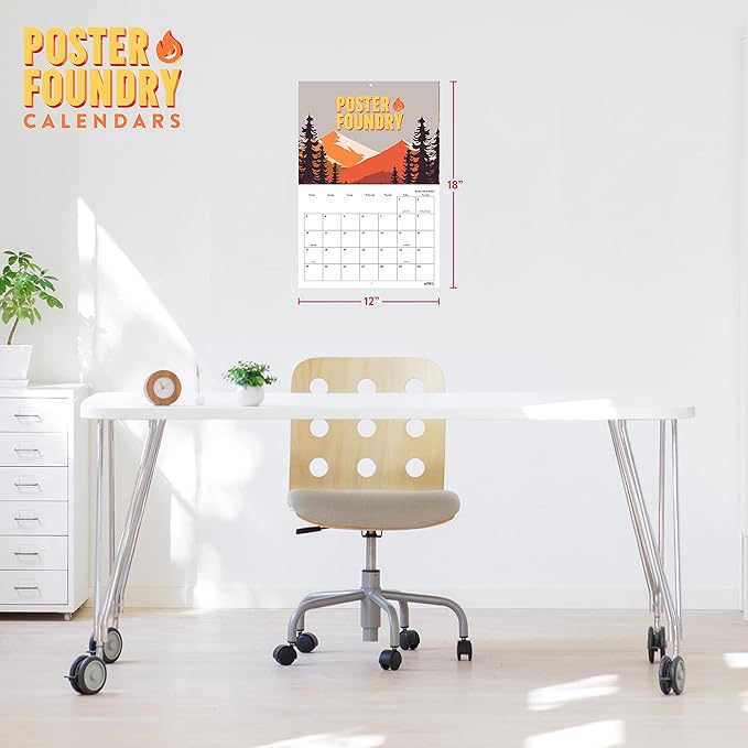 Appalachian Trail Calendar 2025 Monthly Wall Calender 12 Month | American Made In The USA