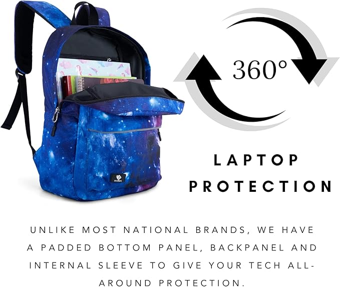 Fenrici Shark Backpack for Boys, Girls, Kids’ Camo Backpack for School, Lightweight, Durable, Multiple Compartments, Blue