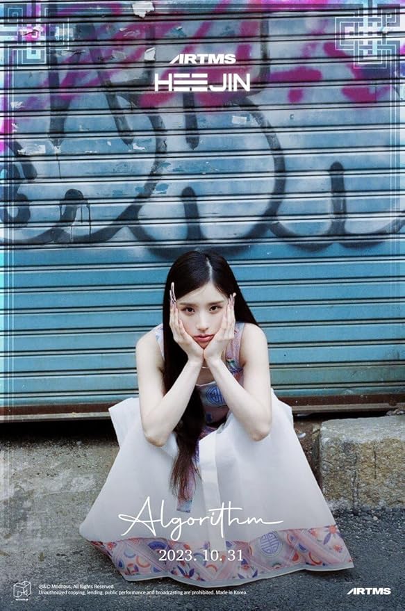 HEEJIN K 1st Mini Album CD+Booklet+Special class objekt+Sticker+Folded poster on pack+Clear photocard+Photo stand+Tracking Sealed (SET(A+B))