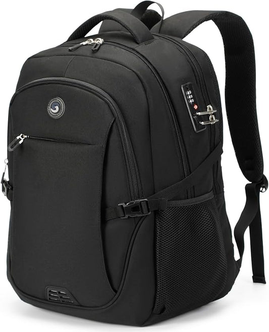 SHRRADOO Anti Theft Laptop Backpack Travel Backpacks with usb Charging Port for Women Men College High School Computer Backpack Bag Fits 16.3 Inch Laptop