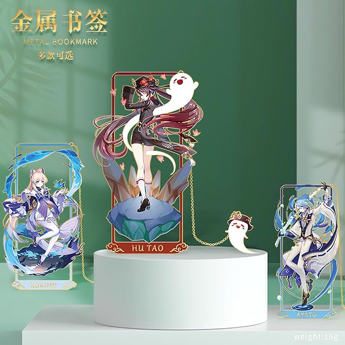 Yoimiya with Chain Original Genshin Impact Metal Bookmark - Collect All Your Favorite Characters!