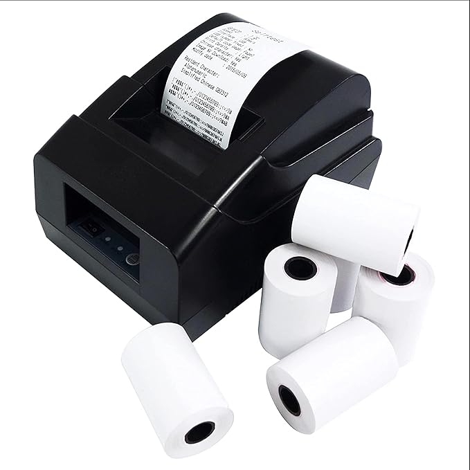 OausTect 2 1/4 x 85 Thermal Paper Rolls, Thermal Receipt Printer Paper for Credit Card Machine, Cash Register, POS (50 Rolls)