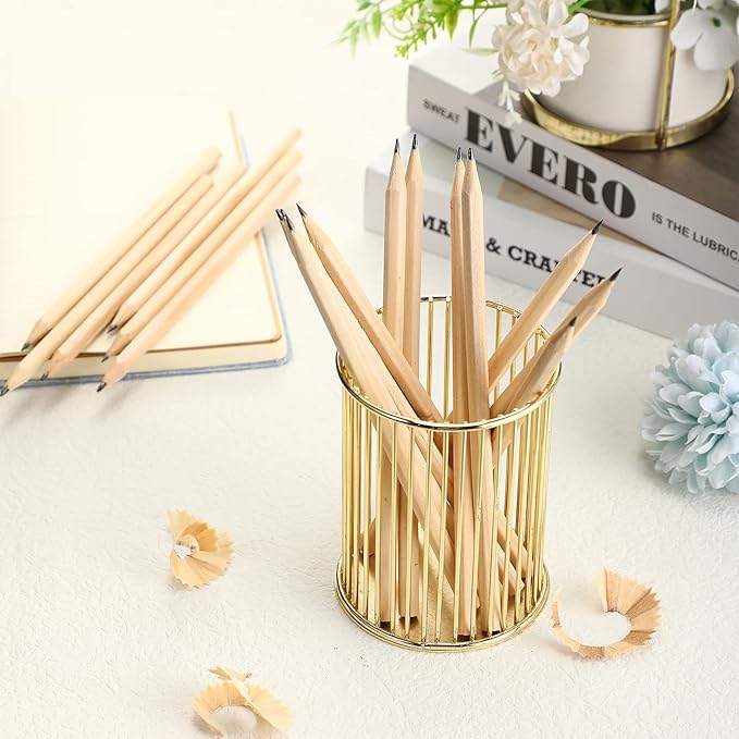 Fumete 260 Pieces Wooden Pencils Bulk No Eraser Hexagonal HB Graphite Unsharpened Natural Wood Pencils Without Erasers for Classroom School Home Office Drawing Sketching Learning