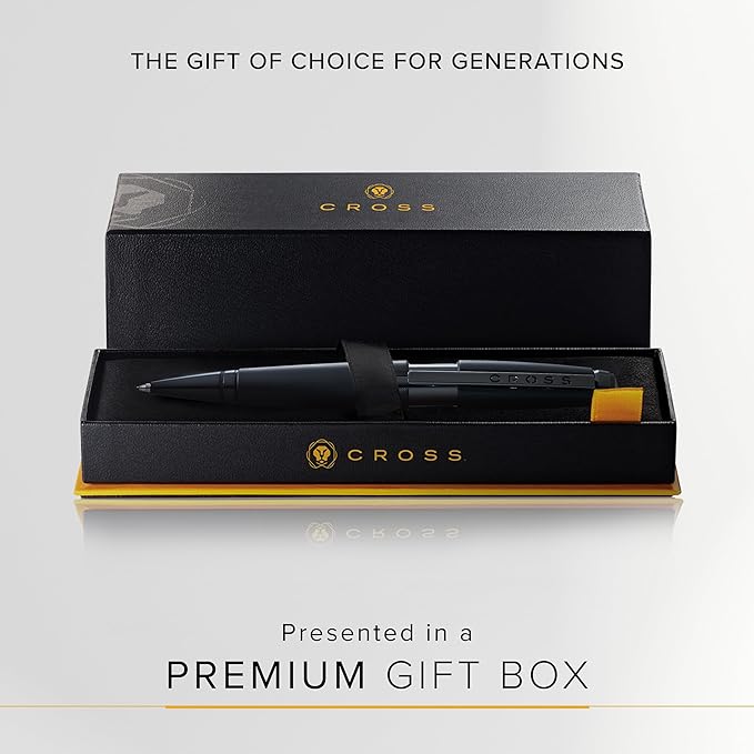 Cross Edge Matte Black Lacquer Gel Rollerball Pen