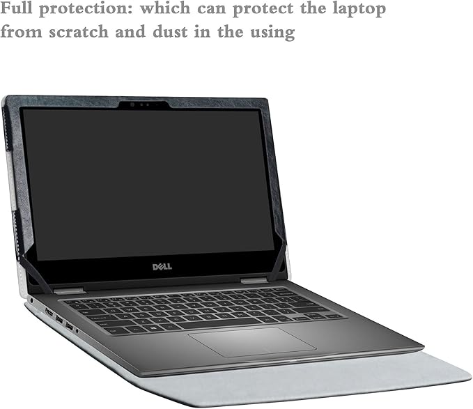 Alapmk Protective Case Cover for 13.3" Dell Inspiron 13 2-in-1 5378 5368 5379 i5378 i5368 i5379 & Latitude 13 2-in-1 3390 Laptop (Warning:Only fit Model 5378 5368 5379),Black