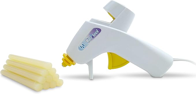 AdTech Cool Tool Kit with Low-Temp Glue Gun, White - Kid-Friendly, Safe for Crafting & Projects, Lightweight & Portable for Group Events