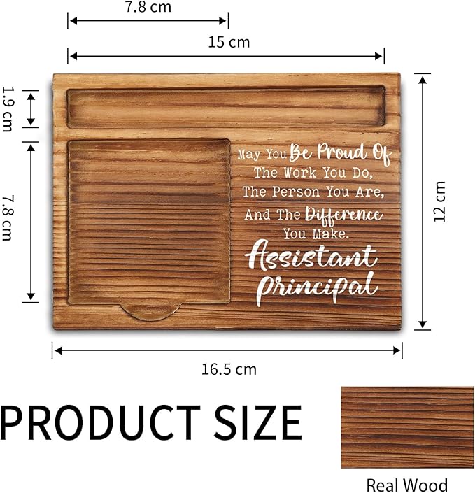 Assistant Principal Gifts, Assistant Principal Appreciation Gifts, Thank You Gifts for Assistant Principal, Vice Principal Office Desk Decor Gifts Self-Stick Note Pad Holders ZSS3