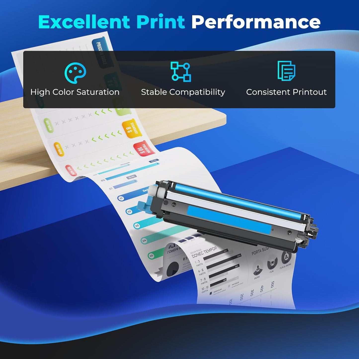 210A Toner Cartridges Compatible for HP 210A 210X Toner Color Laser Jet Pro MFP 4301fdw MFP 4301fdn Compatible for Color Laser Jet Pro 4201dw 4201dn ColorPro MFP 4301 4201 Series (4 Pack with Chip)
