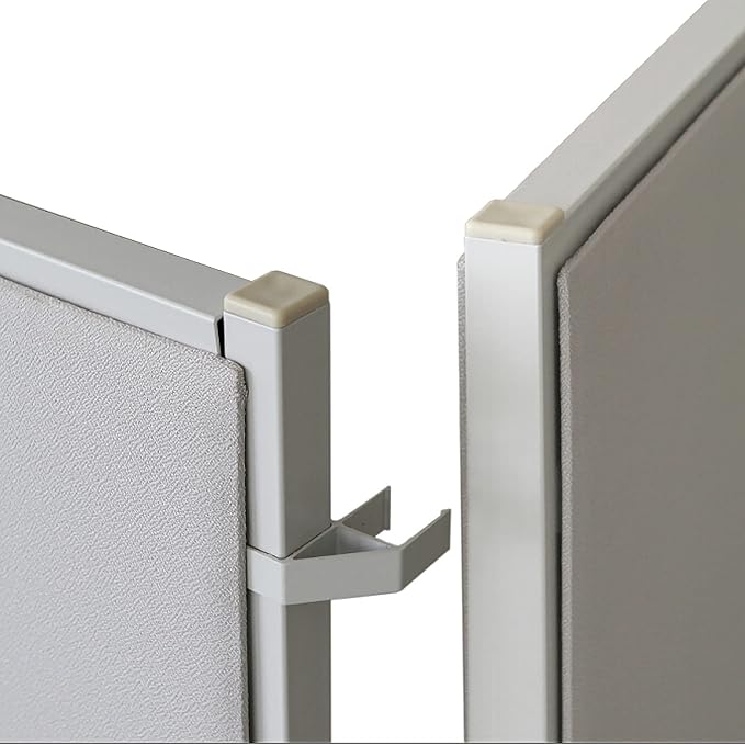 Lorell 90-Degree Panel Connectors, Gray