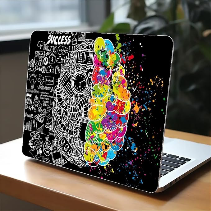 Compatible with MacBook Air 13.3 inch Case 2018-2020 Release A1932 A2179 A2337, Left Right Brain Hard Plastic Shell Cover Case
