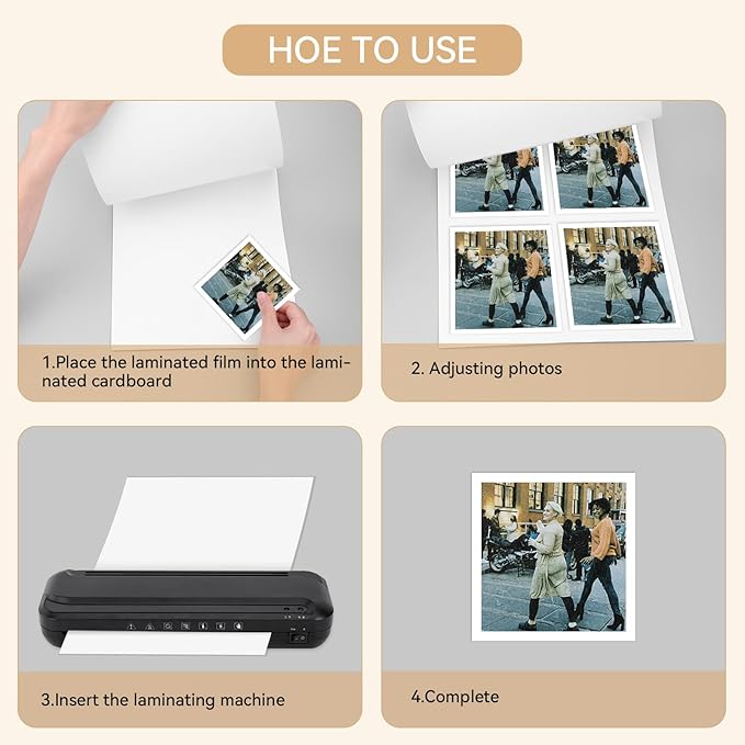5 Pack Letter Size Laminator Carrier Sleeve 8.5 x11 Thermal Laminating Carriers Laminate Sheets Carrier Protection Thermal Laminating Pouches for Office and School Laminator Pouch Supplies