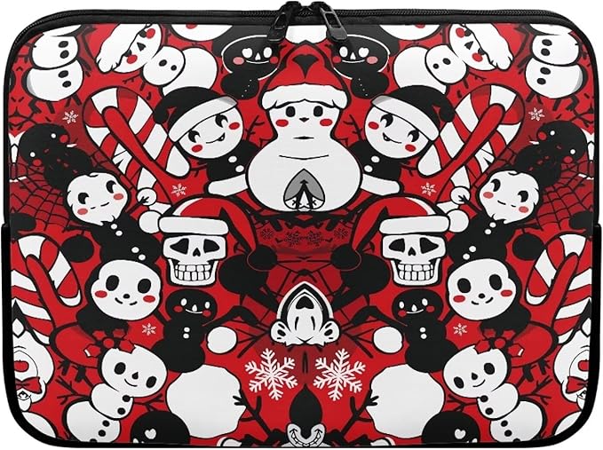 Christmas Snowman Printed Computer Bags for Laptops, Water Resistant 17 Inch Laptop Bag Laptop Briefcase Travel Case for Women Men Teens, Compatible with Most Laptops
