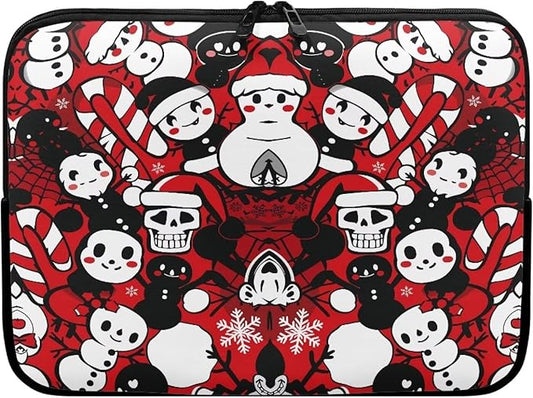 Christmas Snowman Printed Computer Bags for Laptops, Water Resistant 17 Inch Laptop Bag Laptop Briefcase Travel Case for Women Men Teens, Compatible with Most Laptops