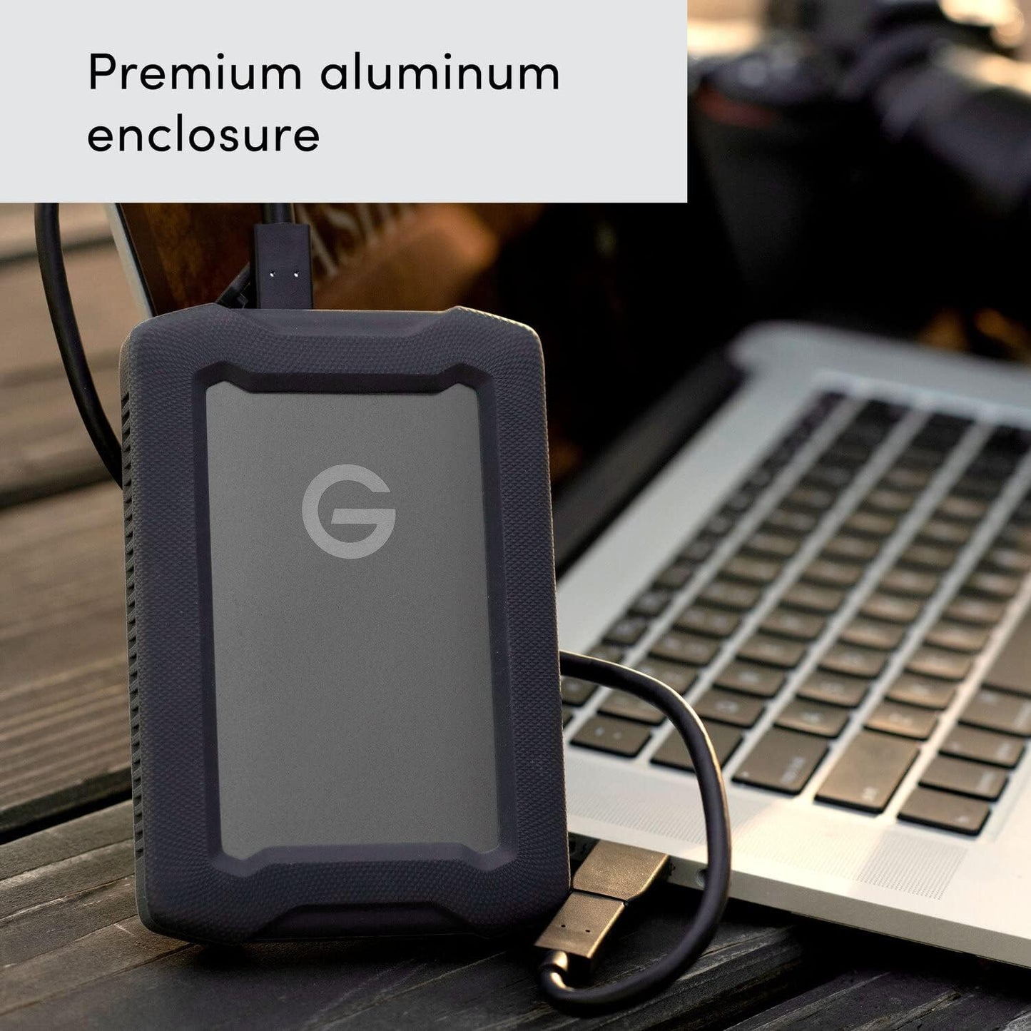 SanDisk Professional 2TB G-Drive ArmorATD - Rugged, Durable Portable External Hard Drive HDD, USB-C, USB 3.2 Gen 1 - SDPH81G-002T-GBA1D
