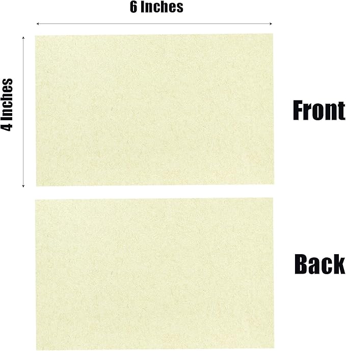 Baisunt 50 Pack 4x6 ClassicRustic Cardstock Paper Blank Thick Heavyweight 80lb Card Stock for Making Greeting Cards, Invitations cards, Photos, Postcards