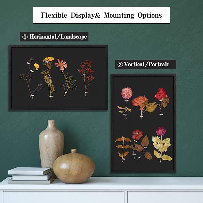 Miratino Large Bulletin Board, 23 "x17 Black Cork Boards for Walls with Frame, Pin Display Board Vision Board for Home School Office Decor