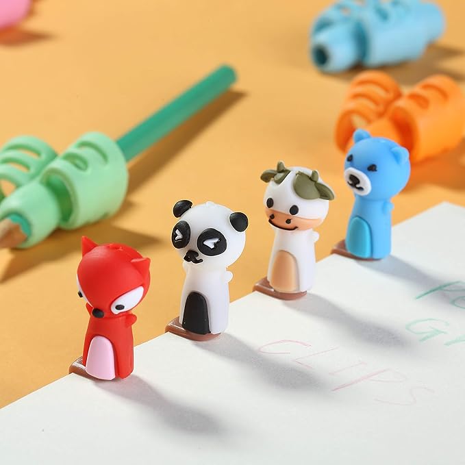 Mr. Pen- Pencil Grips for Kids Handwriting, 20 PCS (10 Finger Grips+10 Clips), Pencil Grips, Pencil Grips for Kids, Pencil Holder For Kids, Pencil Grippers, Finger Grips For Pencils, Pen Grip