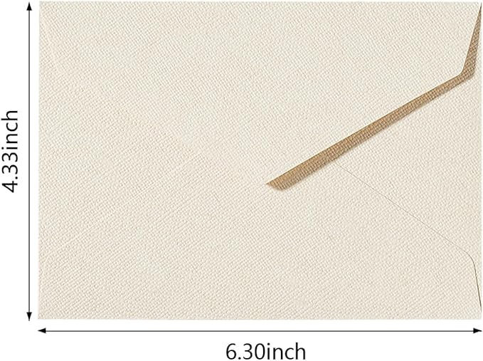 20 Pcs White Envelopes 4 x 6,A6 Envelopes, Card Envelopes, White Paper Envelopes, Invitation Envelopes, Postcard Envelopes(Ivory White)