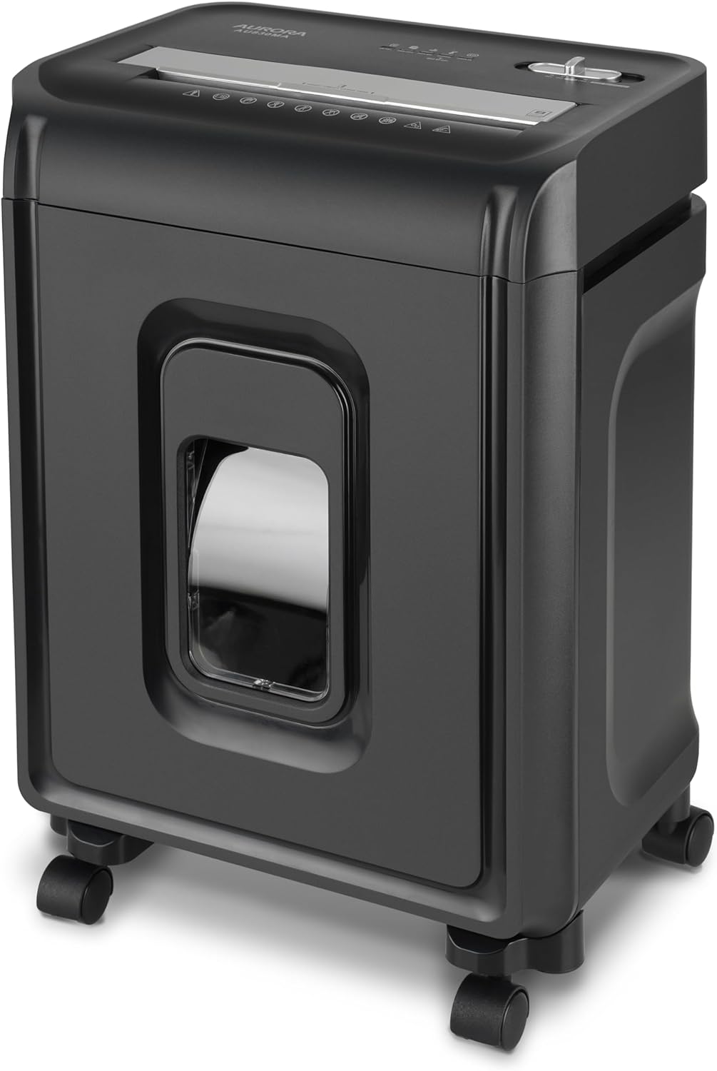 Aurora AU830MA High-Security 8-Sheet Micro-Cut Paper and Credit Card Shredder/ 20 Minutes/Security Level P-5