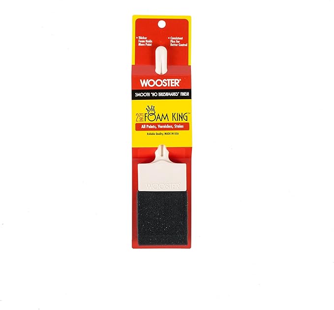 Wooster Brush 3103-2 Foam King Paintbrush, 2-Inch, White