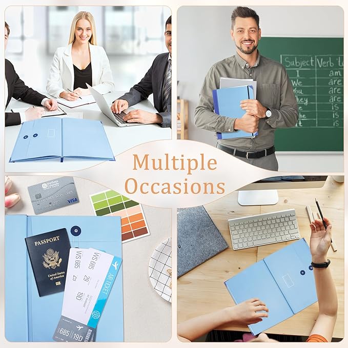 in Case I Go Missing Binder,The Folio Document Organizer,Lifebook Document Organizer with Labels,Suitable for Important Document,Emergency Binder,Life Binder,Passports,and Letters(Yellow)