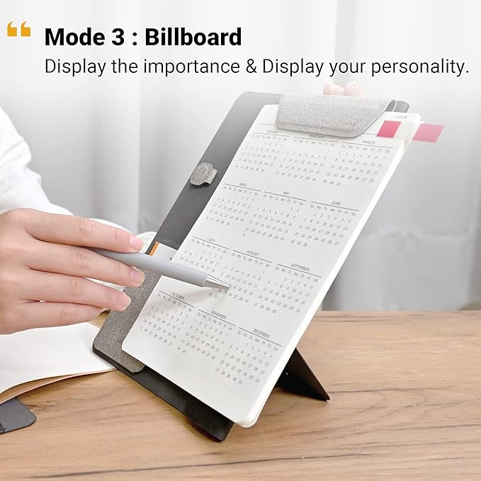 LHiDS Creative Folio Lite 2.0 with Stand, Business Portfolio Resume, 3-in-1 Padfolio with Magnetic Accessories, Work as Notebook Cover, Clipboard, Organizing Board for Home and Office (Yellow, A5)
