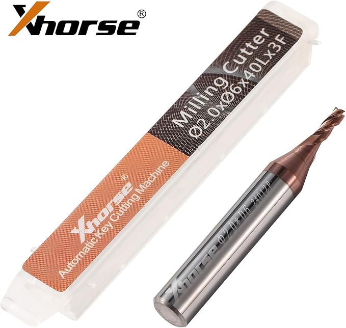 Xhorse Original 2.0mm Milling Cutter for Condor XC-Mini Plus/Plus II/XC-002 and Dolphin XP005/XP005L/XP007 Key Cutting Machine(2.0mm)