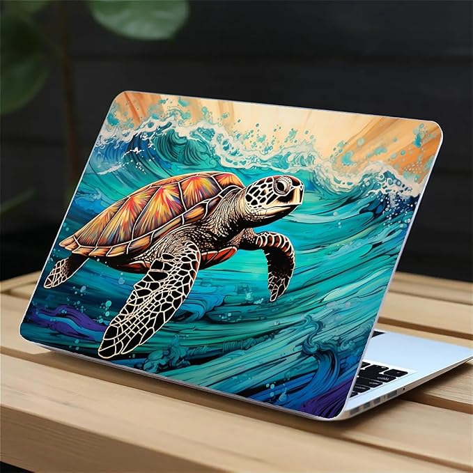 Compatible with 15 Inch MacBook Air A2941 M2 2023, Animal Sea Turtle Hard Plastic Shell Cover Case