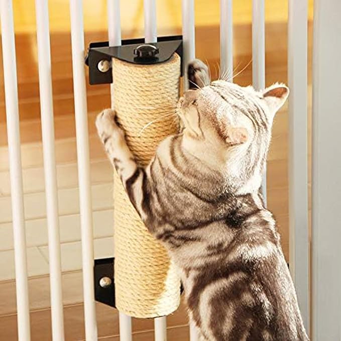 1/5 in (5 mm) X 164 Ft (50 Meters) Natural Sisal Hemp Rope Heavy Duty Thick Twine for Cat Scratcher Post Tree, Garden, Binding, Crafts Packing Material