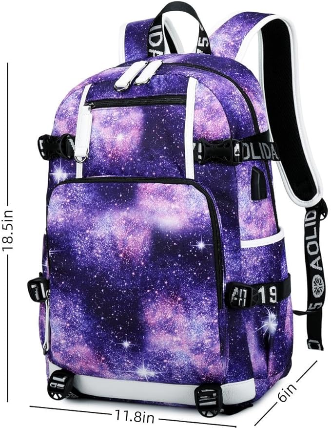 Soccer Superstar M-essi 10 Multifunctional Laptop Backpack Teenage Travel Backpack Fans Schoolbag (C2)
