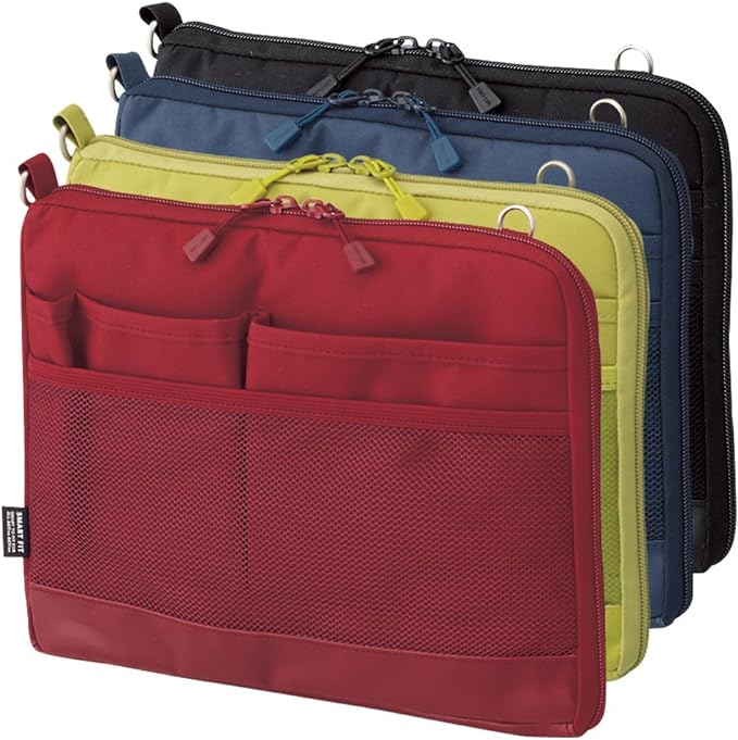 LIHIT LAB Laptop Sleeve, Water & Stain Repellent, Horizontal, 13.4" x 9.8", Navy (A7681-11)