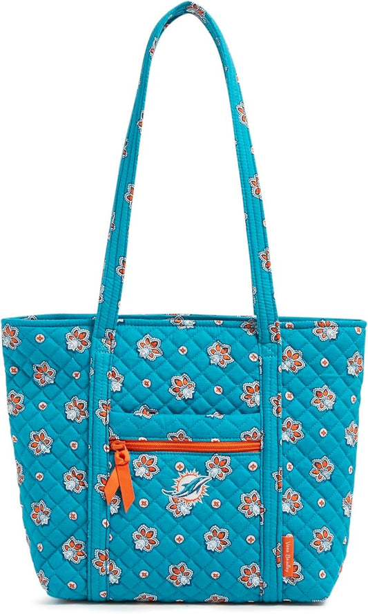 Vera Bradley Women's Cotton NFL Small Vera Tote Bag (Multiple Teams Available)