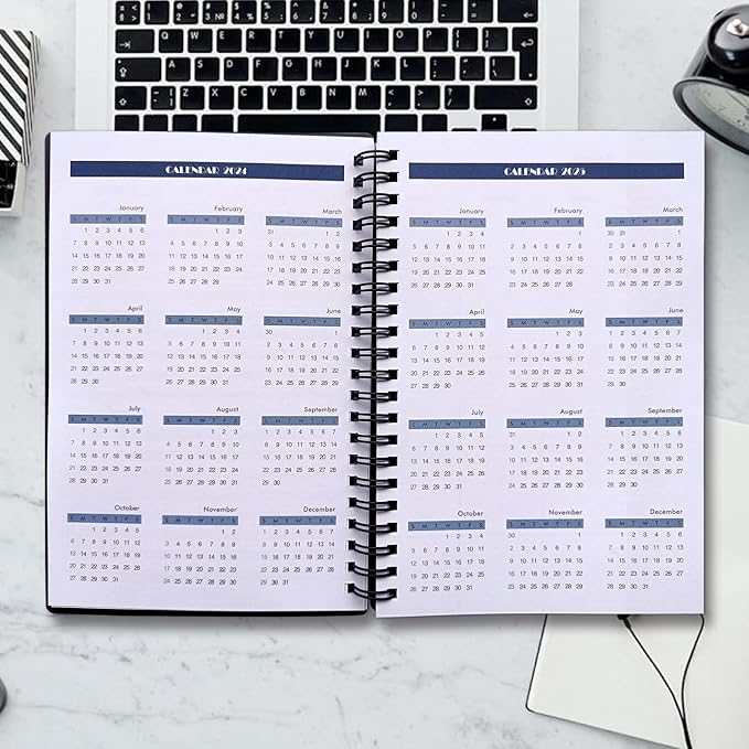 Cheneyboo 2025 Planner - January 2025- June 2026 Yearly Planner, Monthly Weekly Daily Planner 2025-2026, 18 Month Planner, 5.2"x7.5", Black