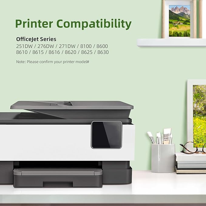 950XL 951XL Ink Cartridges Combo Pack Compatible for HP 950 951 Ink Cartridges Combo Pack Use With HP OfficeJet Pro 8600 8610 8615 8620 8100 8630 8660 8640 276DW 251DW,4 Pack Black Cyan Magenta Yellow