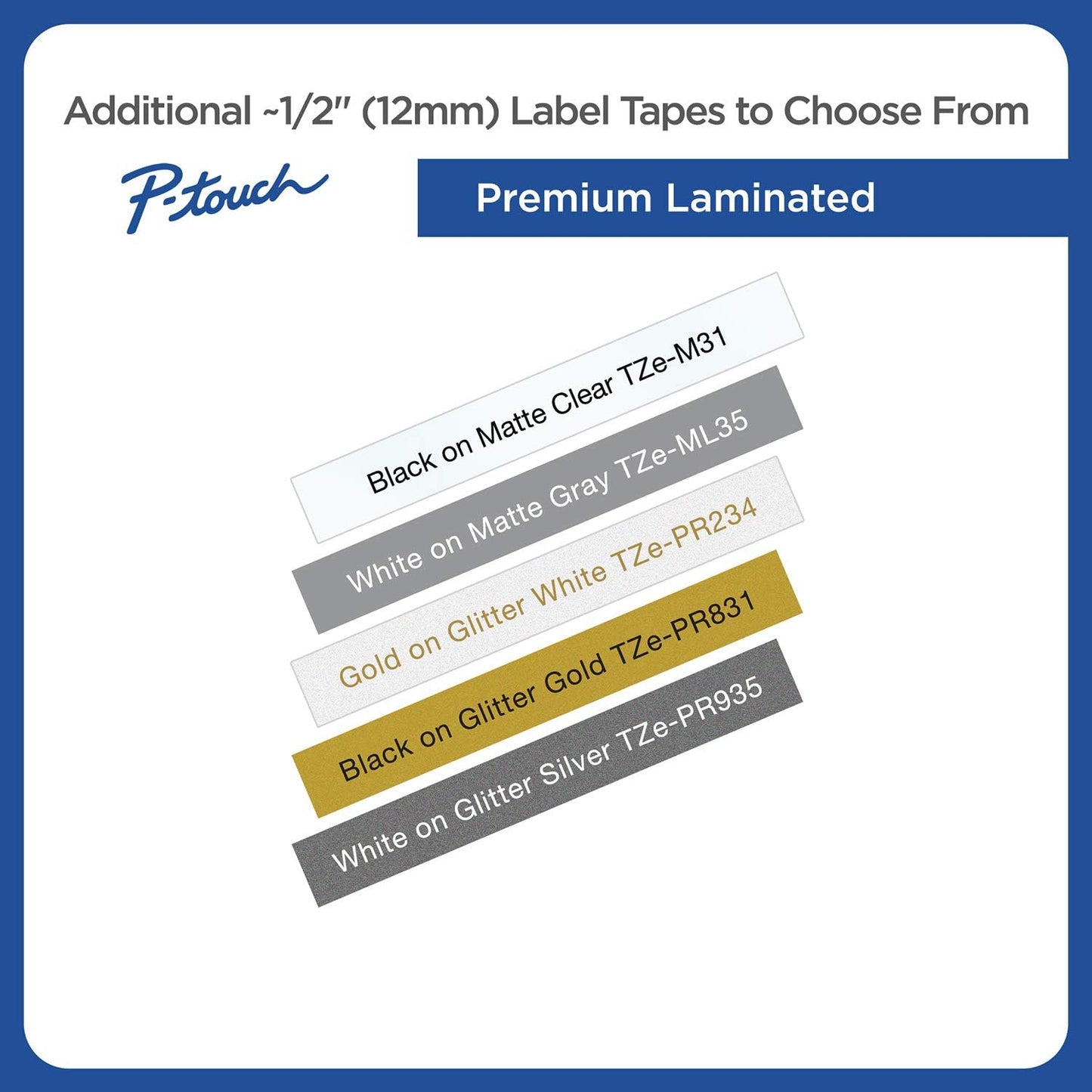 Brother Genuine P-touch TZE-FX231 Tape, 1/2" (0.47") Wide Flexible-ID Laminated Tape, Black on White, Best Suited for Wire Wrapping and Frlagging, Water-Resistant, 0.47" x 26.2' (12mm x 8M), TZEFX231