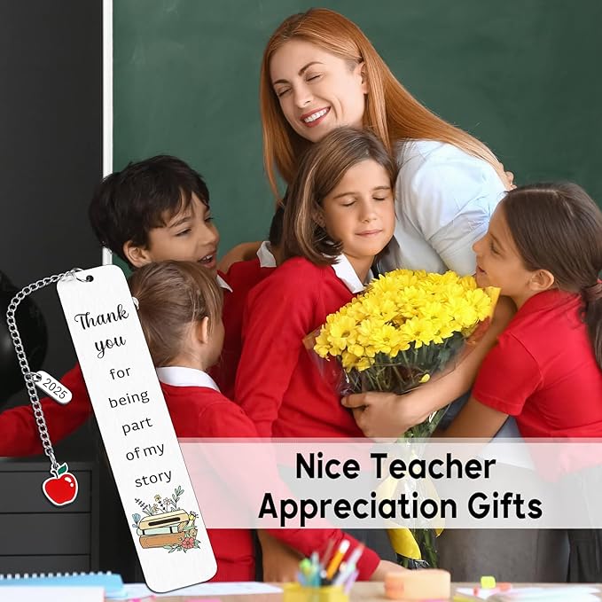 Teacher Christmas Gifts, Teacher Stocking Stuffers, Teacher Appreciation Gifts for Women, Teacher Gifts for Women, Teacher Birthday Gifts, End of Year Teacher Gifts, Thank You Teacher Gifts Bookmark