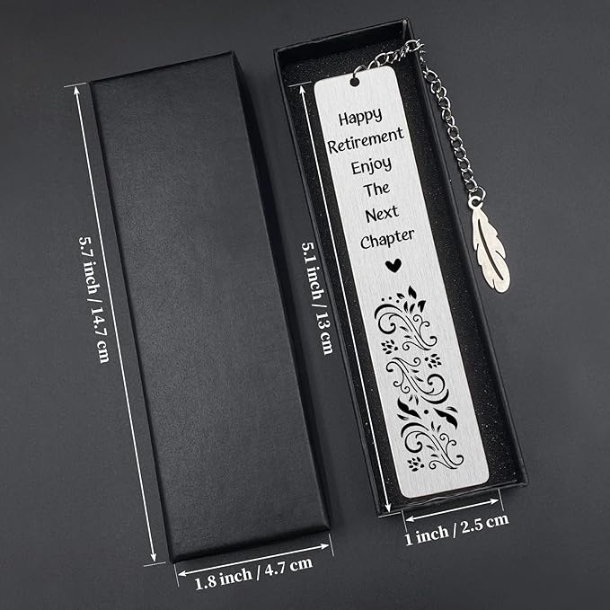 Retirement Gifts for Women Men 2024 Retirement Gifts for Mom Grandmom Boss Colleagues Friends Teacher Retirement Gifts for Happy Retirement Enjoy The Next Chapter Bookmark Christams Gifts
