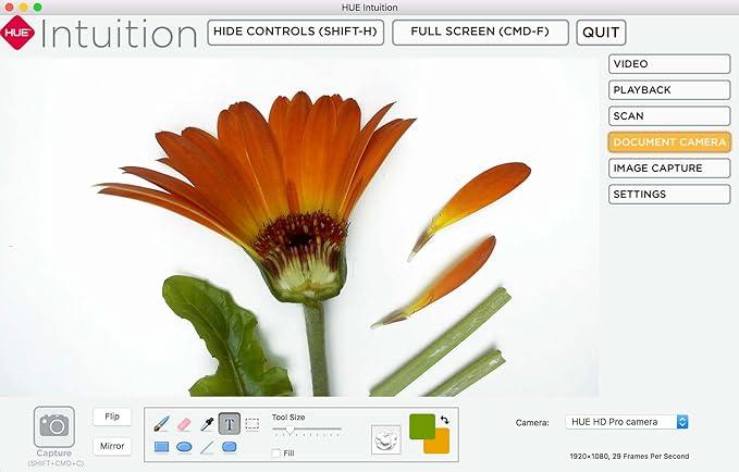 HUE HD Pro Flexible USB Video and Document Camera/Visualiser (Red Camera with White Carry Case)